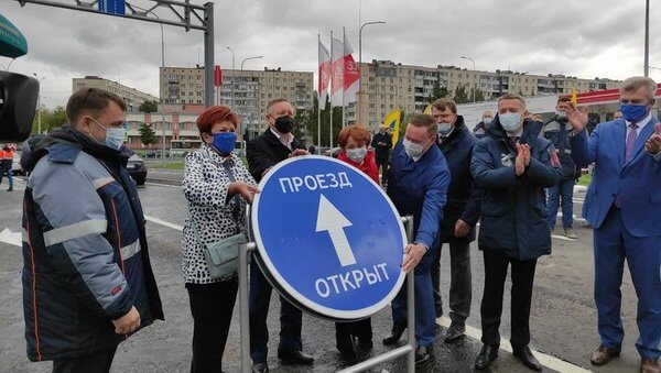 Рабочее движение открыто на Софийской улице от пересечения с шоссе на проспекте Колпино до Заводской