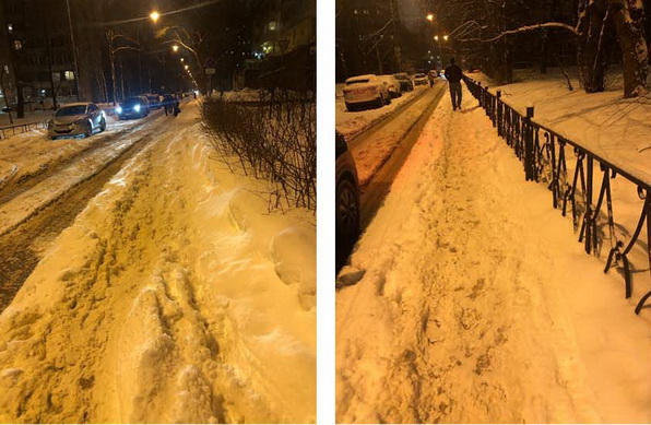 Неубранные от снега и наледи улицы создают напряженную обстановку в Петербурге